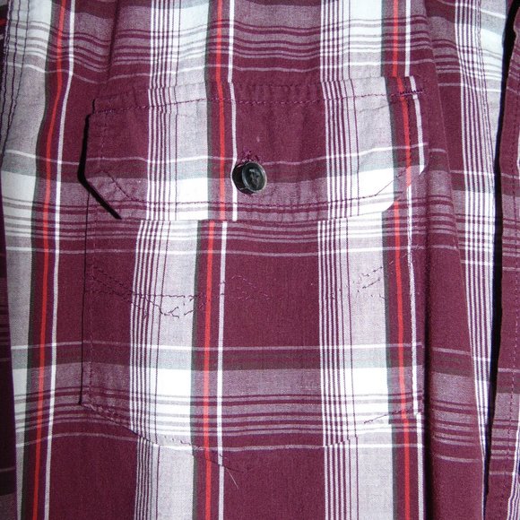 Wrangler Jeans Co Men's Plaid Shirt Sz M Button-Down Long-Sleeve - Picture 3 of 5